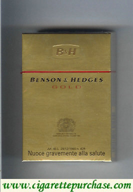 Benson Hedges Gold cigarettes Italy